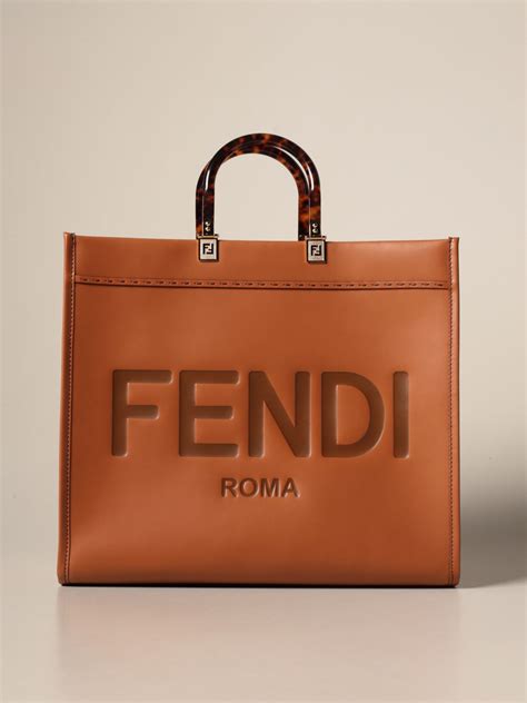 fendi way small leather tote|Women's Luxury Tote Bags & Designer Shopping Bags .